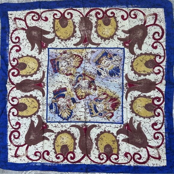 Adrienne Vittadini Vintage Silk Scarf 31”x31” - Picture 1 of 8